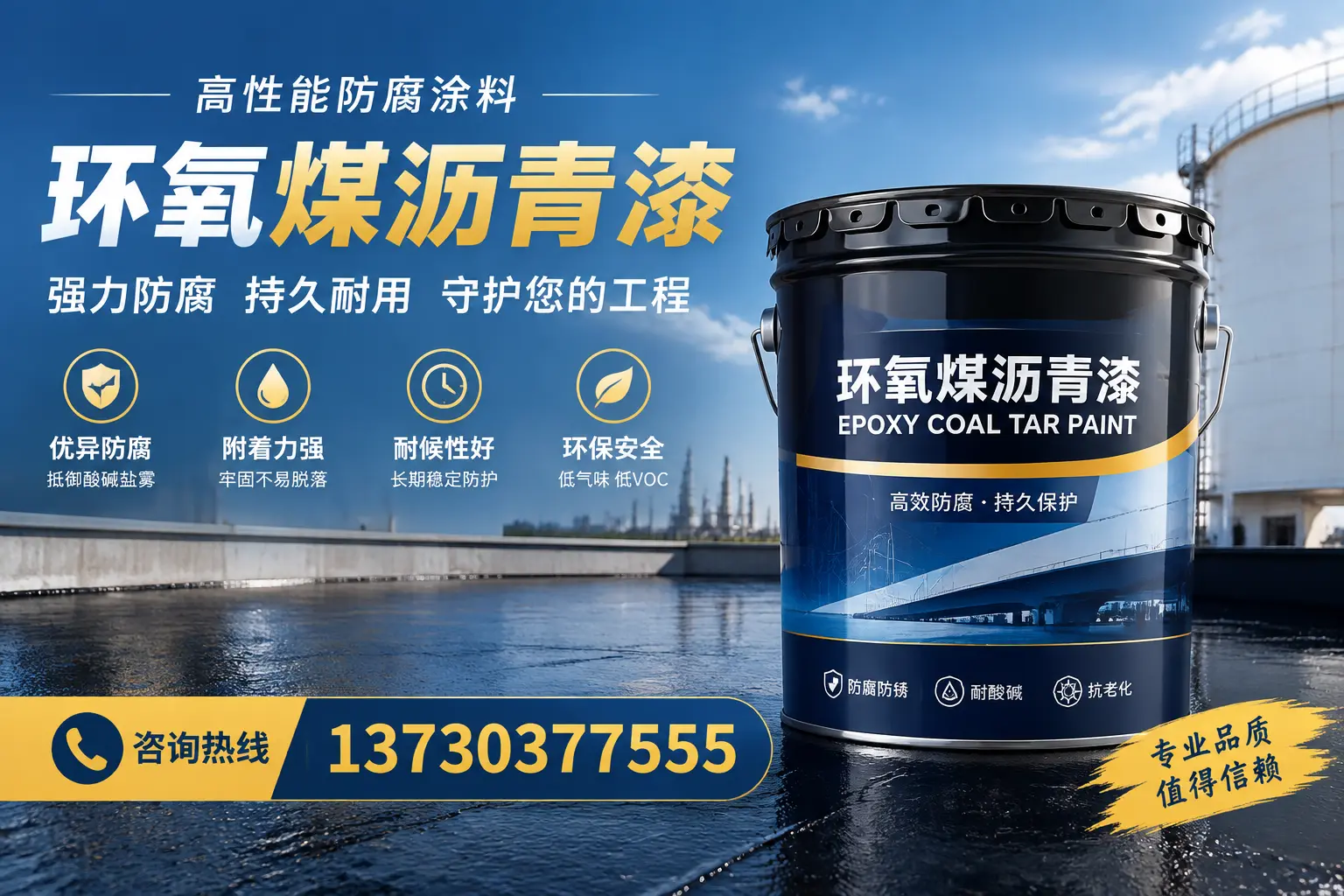 环氧煤沥青漆的耐久性分析，适合日喀则的使用场景